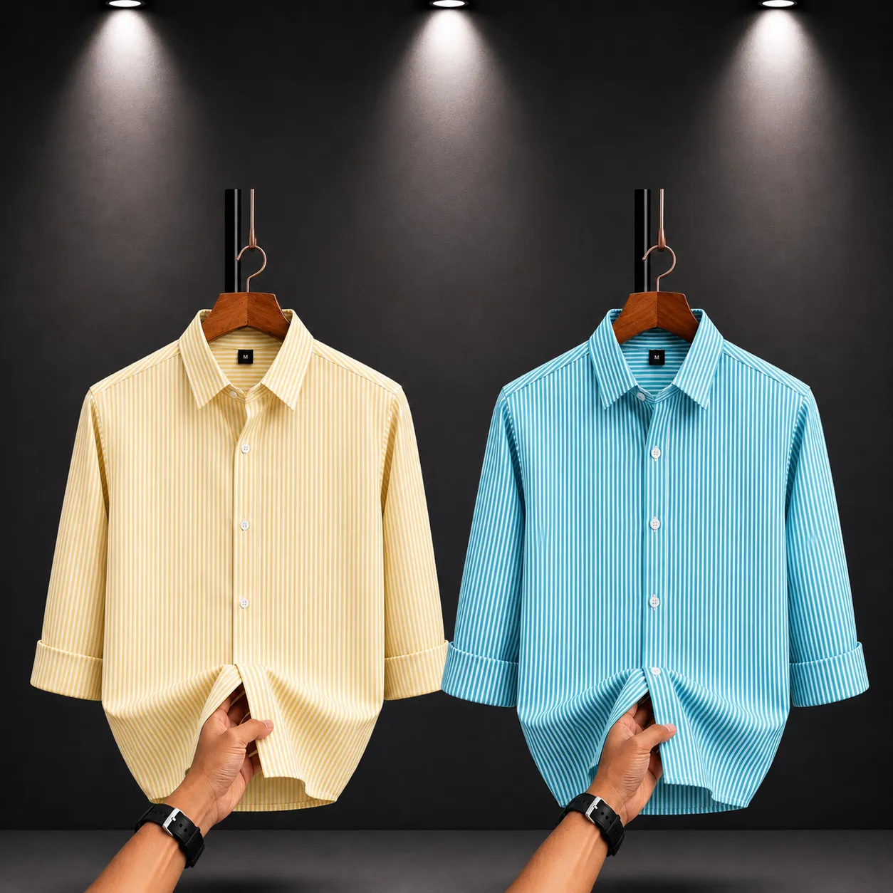 PREMIUM SHIRT-OLD MONEY CHECK-2 PS COMBO