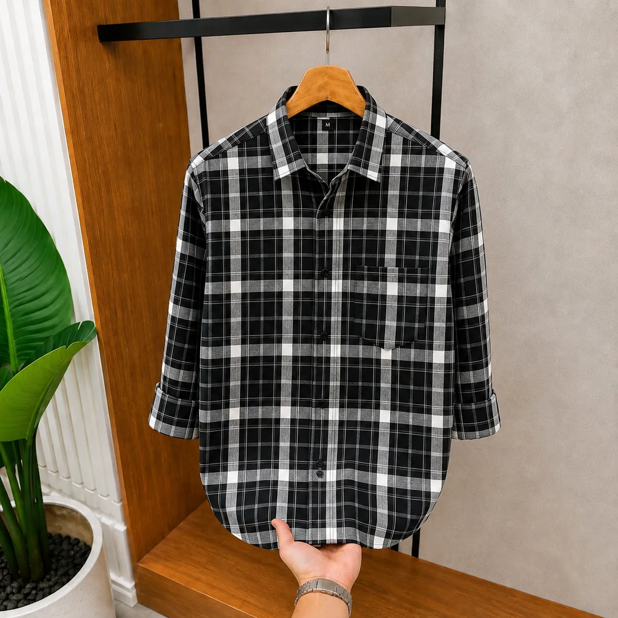 Premium Shirt-Garments Check Fabric