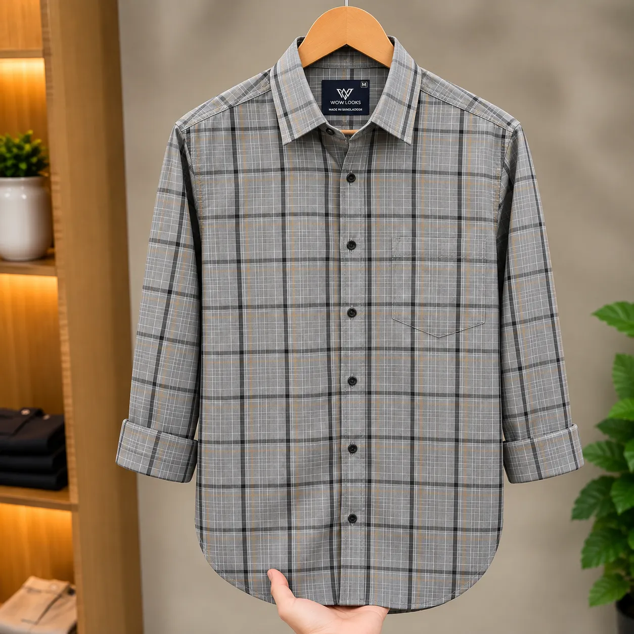 Premium Shirt-Garments Check Fabric