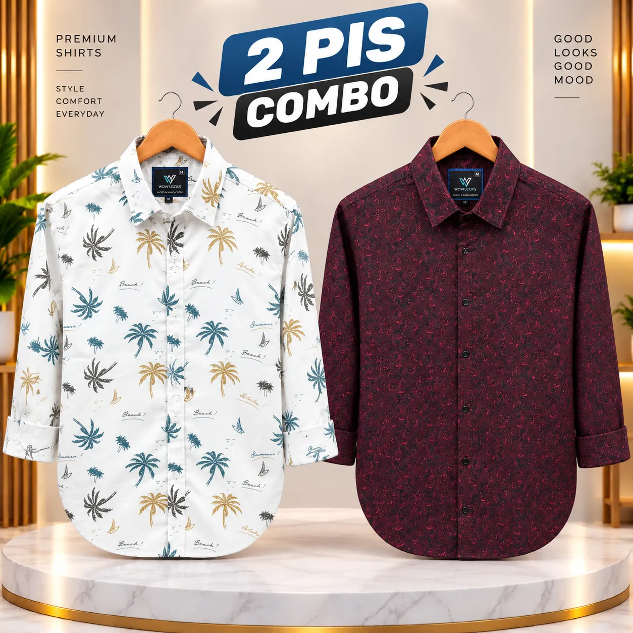 Premium Shirt-Cotton Print